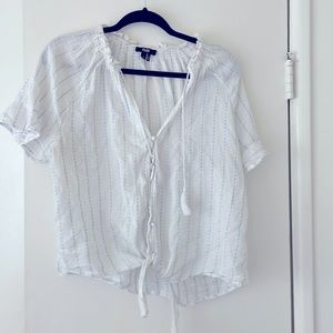 Paige cotton blouse with tassels